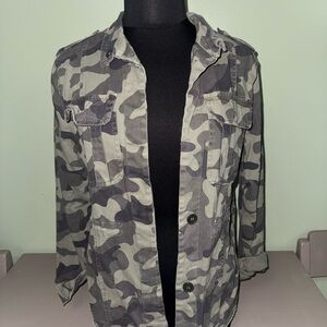 Ashley By 26 International Gray Camouflage Field Jacket
